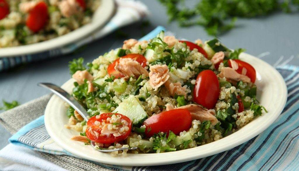 Salmon Quinoa Salad Recipe - Brain Matters