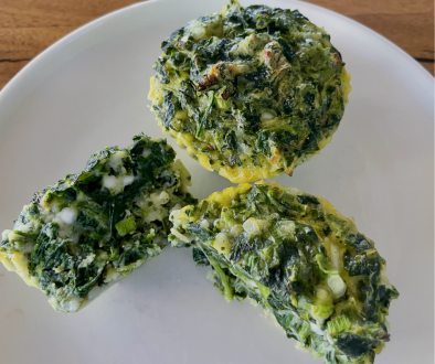 brain-healthy spinach and egg protein bites