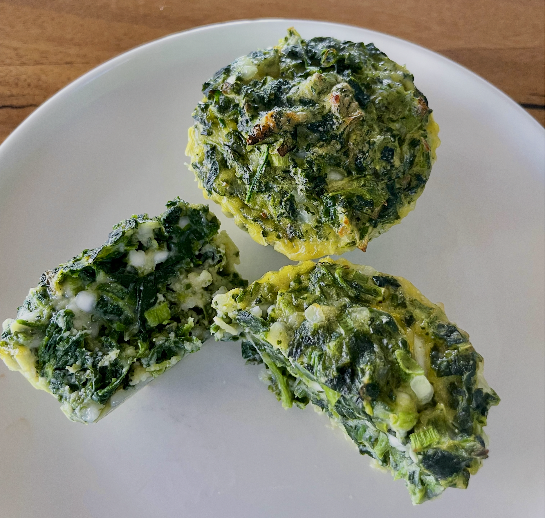 brain-healthy spinach and egg protein bites