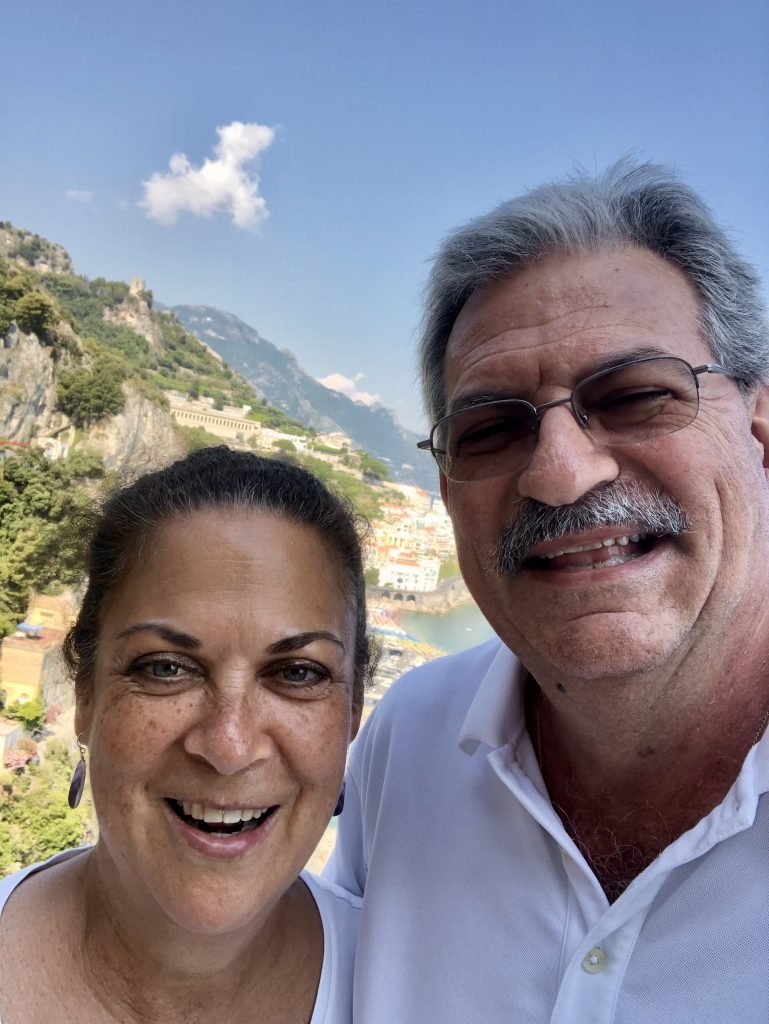 Tony and Dana on the Amalfi Coast